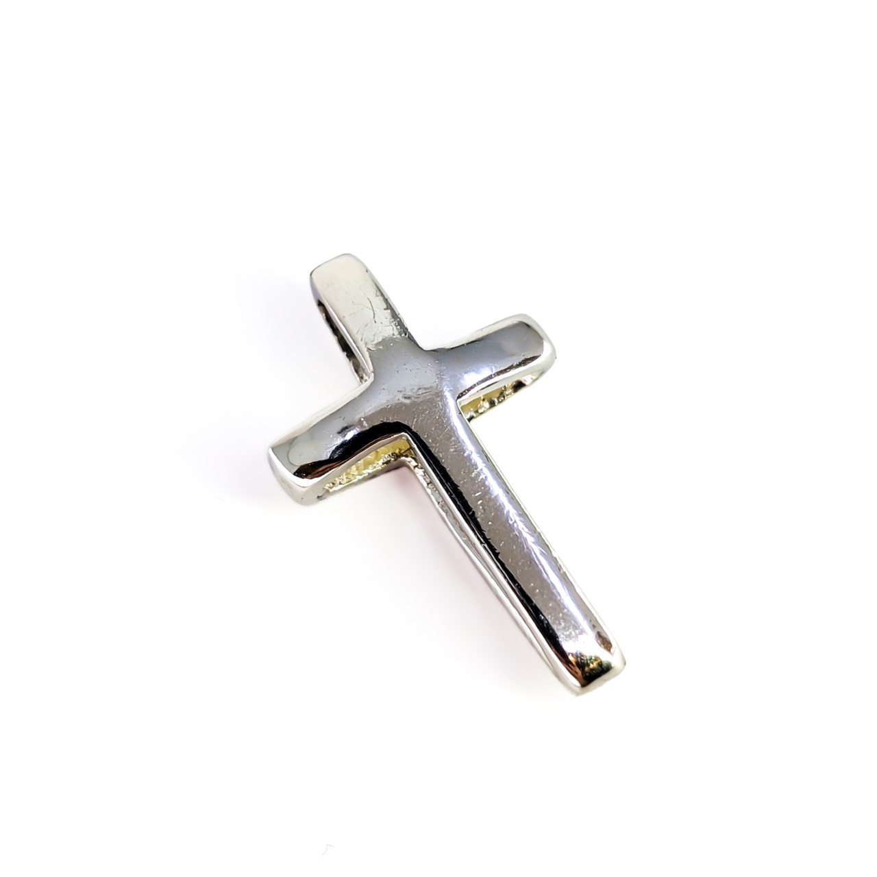 Vintage Sterling Silver Cross Pendant 3.2g Christian Faith Necklace Charm #71097 Vintage Sterling Silver Cross Pendant 3.2g Christian Faith Necklace Charm #71097 - Image 2