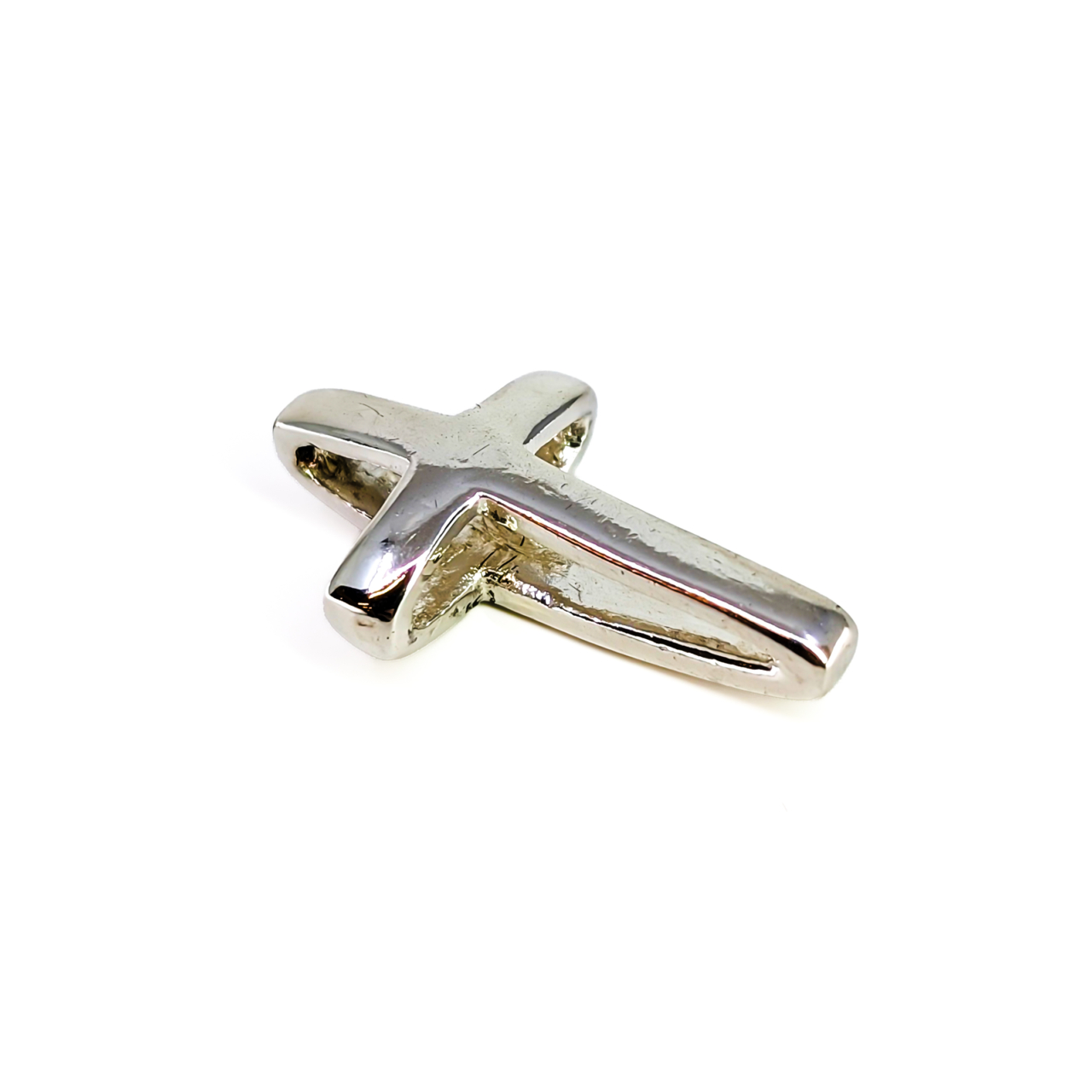 Vintage Sterling Silver Cross Pendant 3.2g Christian Faith Necklace Charm #71097 Vintage Sterling Silver Cross Pendant 3.2g Christian Faith Necklace Charm #71097 - Image 3