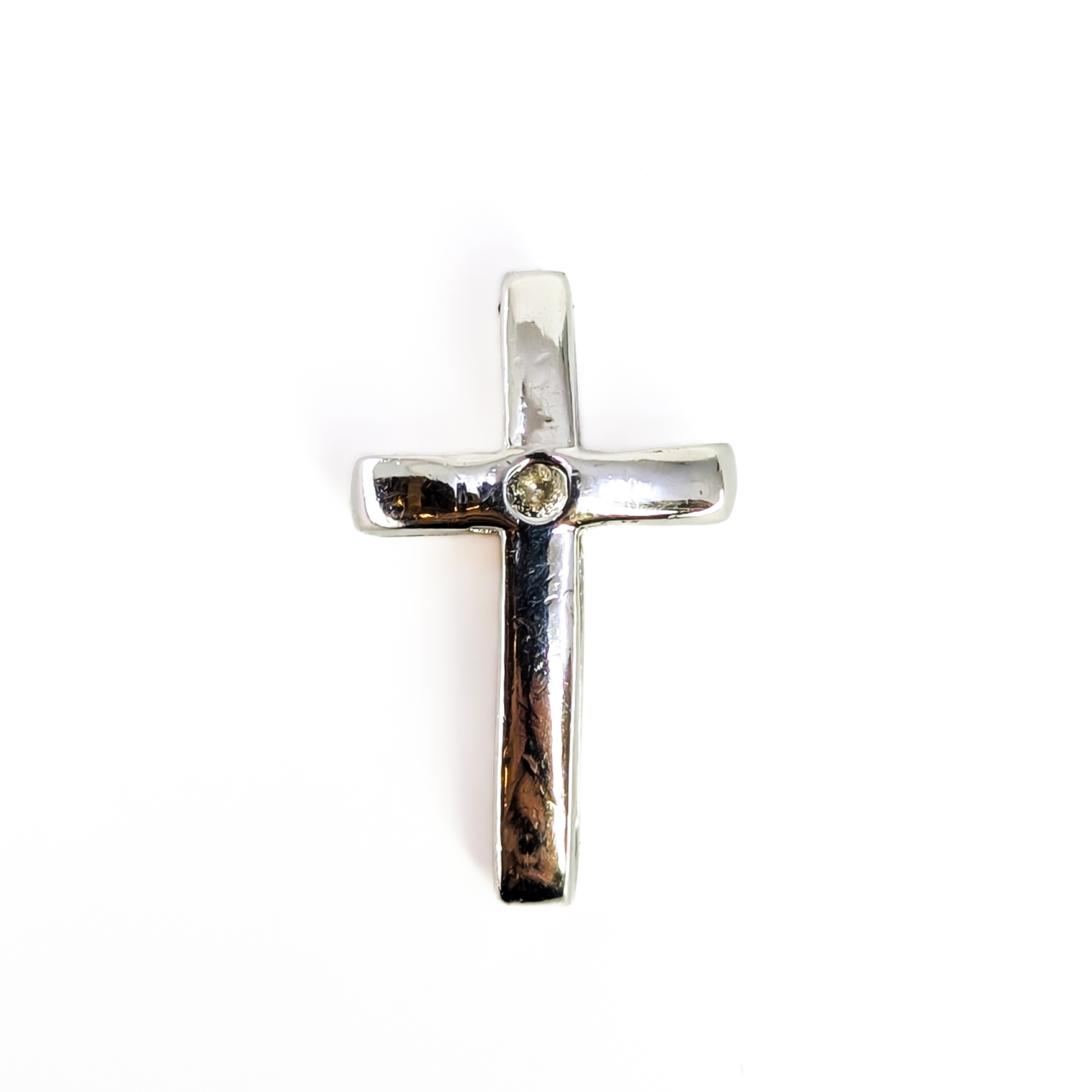 Vintage Sterling Silver Cross Pendant 3.2g Christian Faith Necklace Charm #71097 Vintage Sterling Silver Cross Pendant 3.2g Christian Faith Necklace Charm #71097