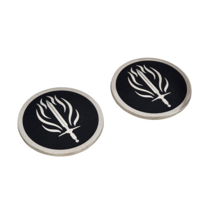 Dragon Age II The Templar Pair of Metal Coasters | Epic Weapons | Official Bioware #71216-5