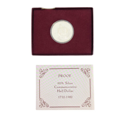 1982-S George Washington 90% Silver Proof Half Dollar | Commemorative | Box & COA #71224