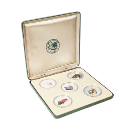 Monty's 2000 Cook Islands Australian Insects Set of 5 Coloured Silver Coins Box & COA #71293