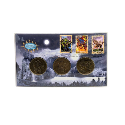 Monty's 2011 Mythical Creatures Troll Dragon Griffin 3 Medallion PNC Cover | Australia Post Collectible #64292-52