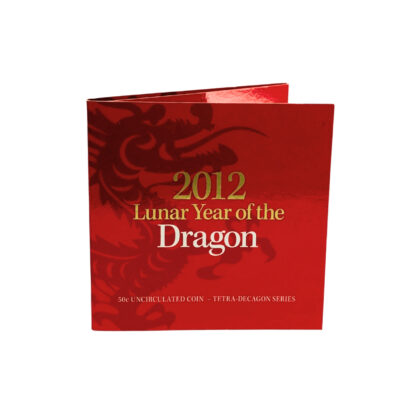 2012 Australia 50c Lunar Year of the Dragon Tetra-Decagon Uncirculated Coin | Royal Australian #64292-48