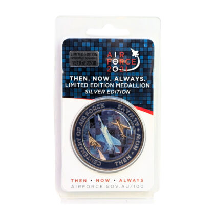 Monty's 2021 RAAF Air Force 2021 Silver Edition Medallion | Limited Edition No. 1518/2500 | Then Now Always #64292-49