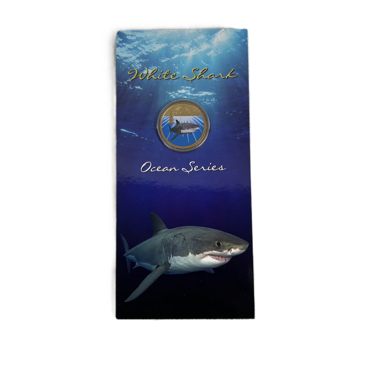2007 RAM $1 White Shark Coloured Uncirculated Coin | Ocean Series Carded #71301-14 2007 RAM $1 White Shark Coloured Uncirculated Coin | Ocean Series Carded #71301-14