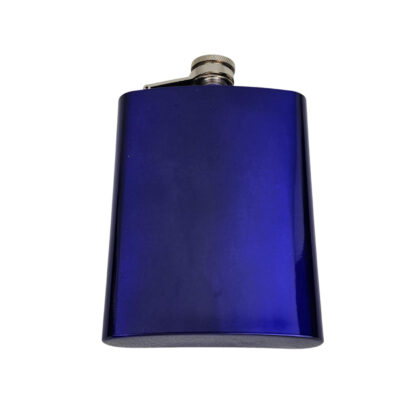 8oz Stainless Steel Hip Flask | Purple Finish | Brand New #71036-1