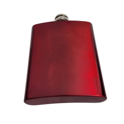 8oz Stainless Steel Hip Flask | Red Finish | Brand New #71036-2