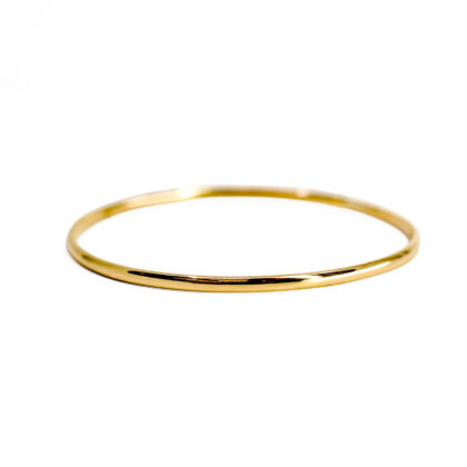 Monty's 9ct Yellow Gold Classic Bangle | Solid Gold | 8.2g | 62mm #70950