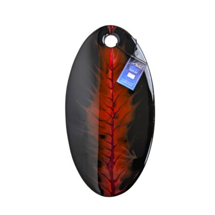 Art Malak Resin Art Serving Board | Fiery Heliconia | 50cm | New #71037-2