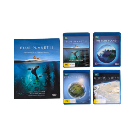 BBC Planet Earth I & II + Blue Planet I & II Blu-ray Collection | Blue Planet II Book #71024