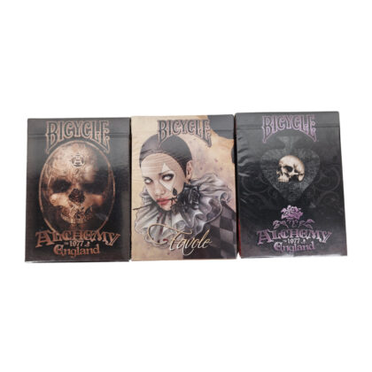 Monty's Bicycle Alchemy England Playing Cards Collection | 3 Brand New Sealed Decks | Gothic Fantasy #71215-1