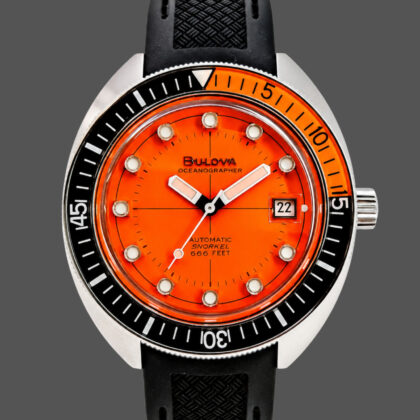 Bulova Oceanographer Devil Diver 96B350 Automatic Watch | Orange Dial | 41mm #71322