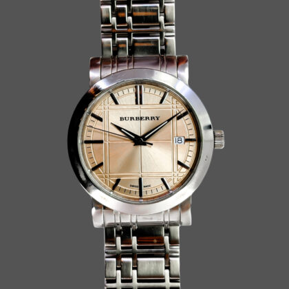 Burberry Heritage BU1352 Swiss Quartz Watch | 38mm | Check Dial | 16cm Bracelet #70741