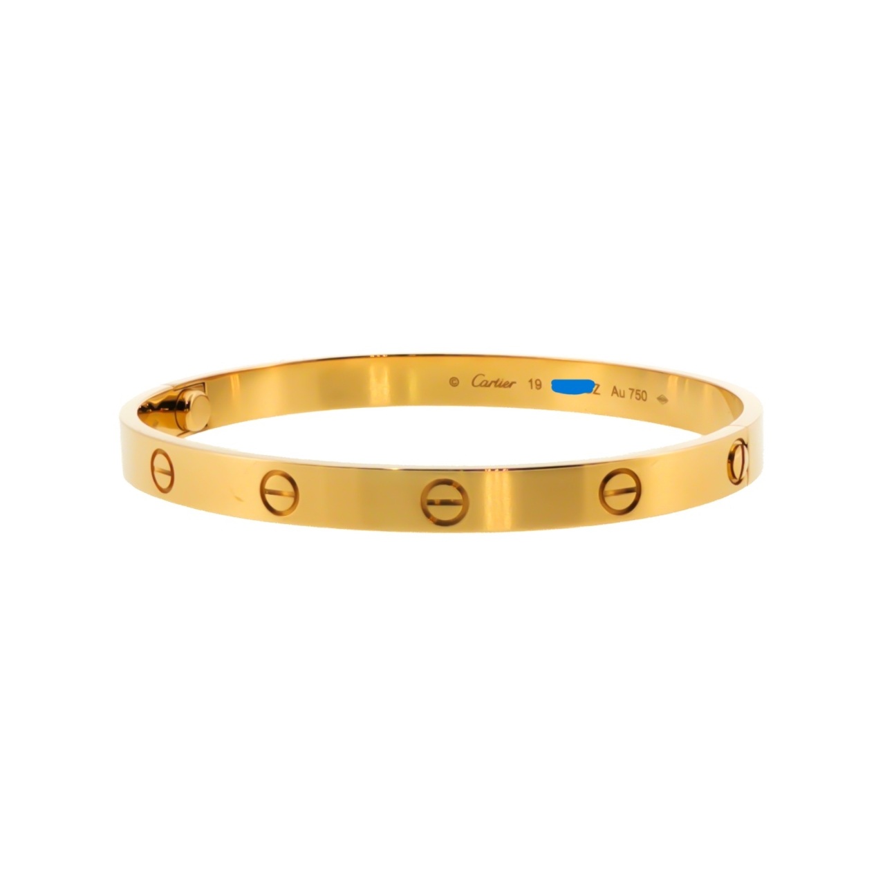 Cartier Love Bracelet 18ct Yellow Gold Size 19 Full Set Receipt COA Box #70999 Cartier Love Bracelet 18ct Yellow Gold Size 19 Full Set Receipt COA Box #70999 - Image 13