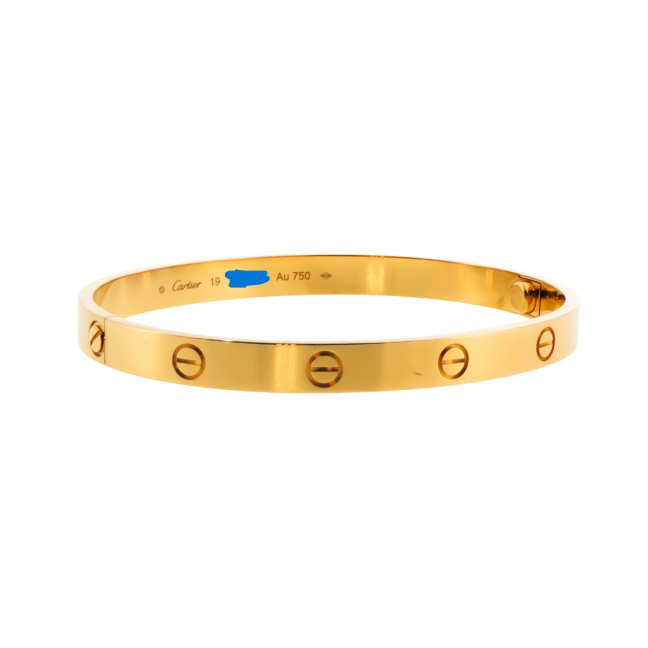 Cartier Love Bracelet 18ct Yellow Gold Size 19 Full Set Receipt COA Box #70999 Cartier Love Bracelet 18ct Yellow Gold Size 19 Full Set Receipt COA Box #70999 - Image 16