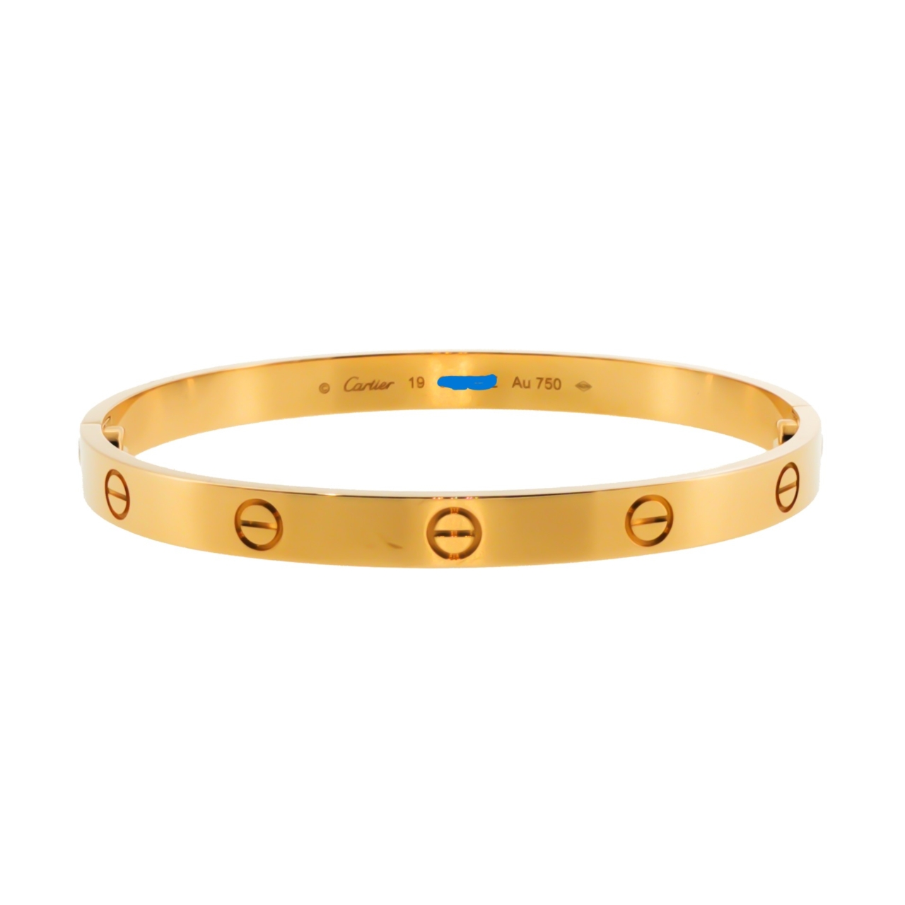 Cartier Love Bracelet 18ct Yellow Gold Size 19 Full Set Receipt COA Box #70999 Cartier Love Bracelet 18ct Yellow Gold Size 19 Full Set Receipt COA Box #70999 - Image 17