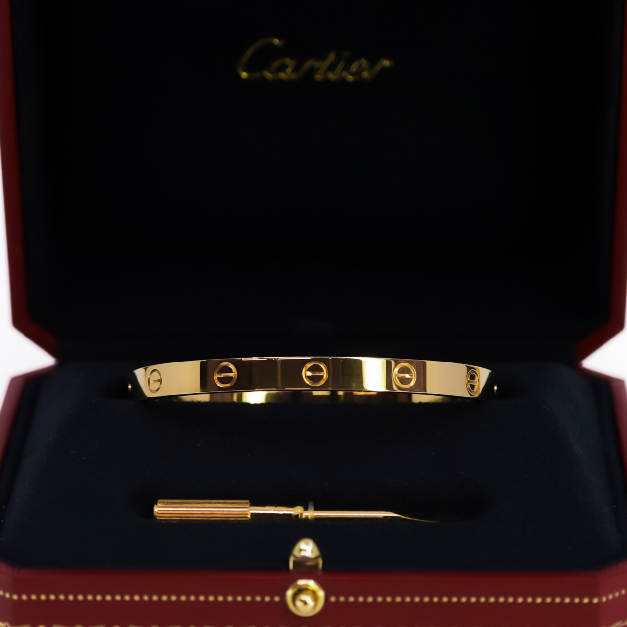 Cartier Love Bracelet 18ct Yellow Gold Size 19 Full Set Receipt COA Box #70999 Cartier Love Bracelet 18ct Yellow Gold Size 19 Full Set Receipt COA Box #70999 - Image 6