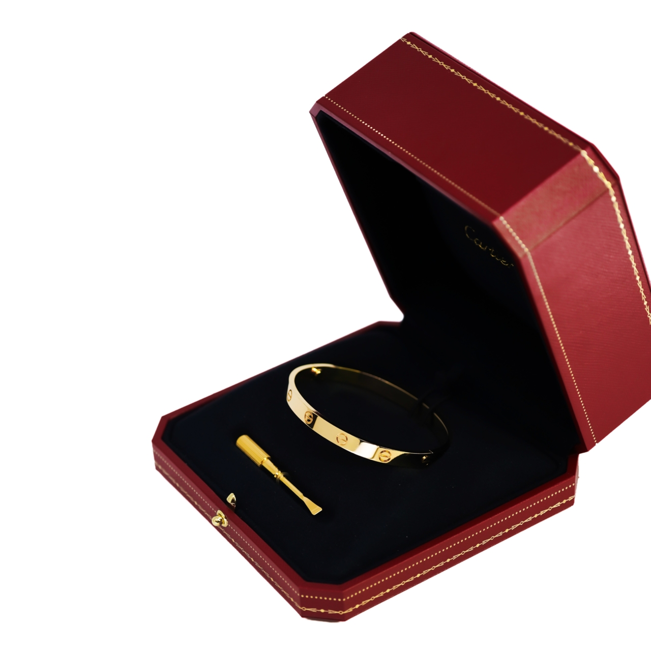 Cartier Love Bracelet 18ct Yellow Gold Size 19 Full Set Receipt COA Box #70999 Cartier Love Bracelet 18ct Yellow Gold Size 19 Full Set Receipt COA Box #70999 - Image 7