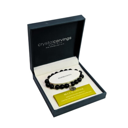 Crystal Carvings Australia Blue Sunstone Stretch Bracelet | Bramble Bay | New in Box #71245