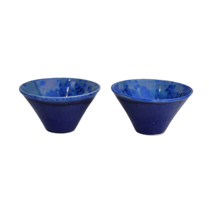 Evan Davis Crystalline Glaze Art Pottery Bowls | Pair | Sydney Australia #71222-18