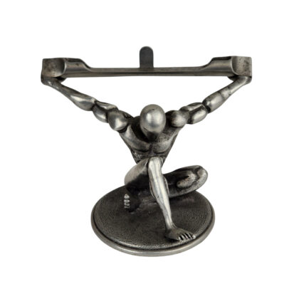 Jac Zagoory Designs Atlas Pewter Business Card Holder | Made in USA | 1999 #71222-19