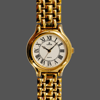 Lorus Ladies Gold-Tone Quartz Watch | Y811-1590 | Roman Numeral Dial | 26mm #71480