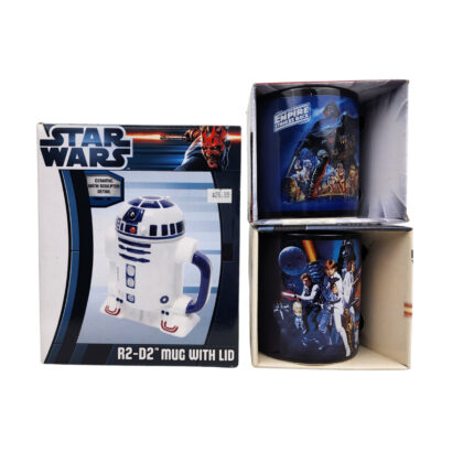 Monty's Star Wars Mug Collection | R2-D2 Sculpted Mug & Movie Ceramic Mugs | Set of 3 | New in Box #71023-5