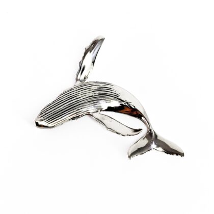 Sterling Silver Humpback Whale Pendant | 52mm #71012