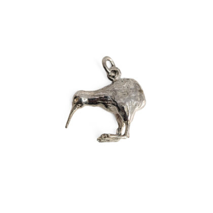 Sterling Silver Kiwi Bird Charm Pendant | New Zealand Souvenir | 2.8g #64004