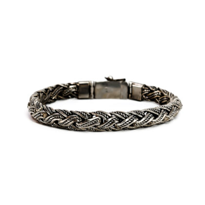 Sterling Silver Woven Link Bracelet | 21cm | 67.6g #71319