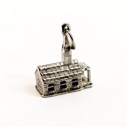 Vintage Sterling Silver Church Charm | Chapel Building | 16mm #71257-4
