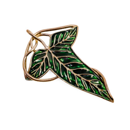 Weta Workshop Elven Leaf Brooch/Pendant | The Lord of the Rings | With Pouch #71231