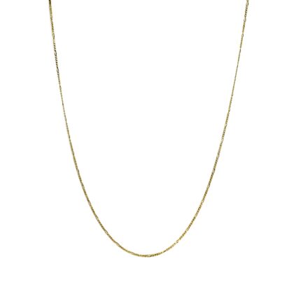 14ct Yellow Gold Figaro Chain Necklace | 9ct Clasp | 52cm | 2.1g #67423