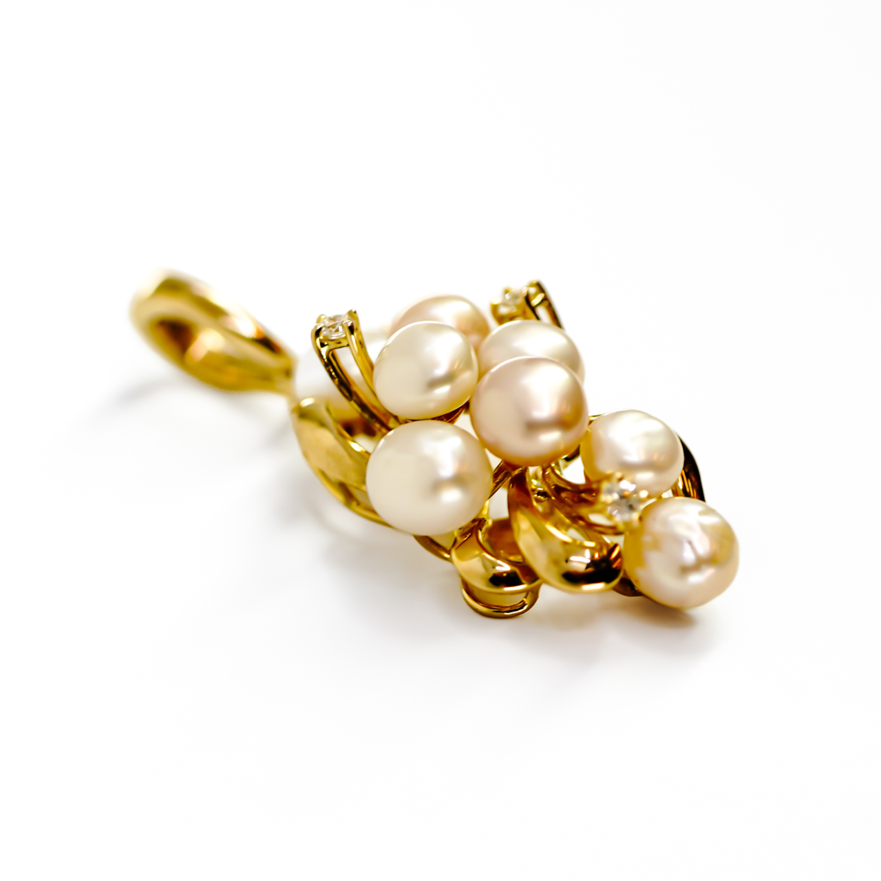 14ct Yellow Gold Pearl and Diamond Enhancer Pendant #70799 14ct Yellow Gold Pearl and Diamond Enhancer Pendant #70799 - Image 7