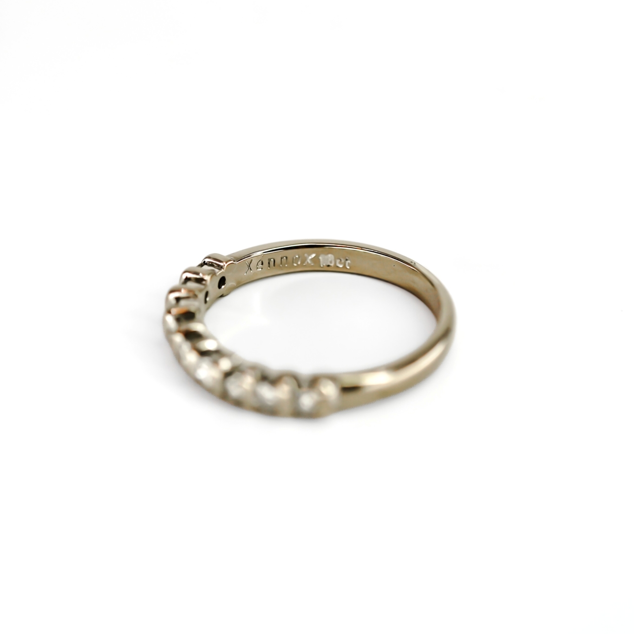 18ct White Gold Diamond Eternity Ring Band Size I1/2 #71249 18ct White Gold Diamond Eternity Ring Band Size I1/2 #71249 - Image 7