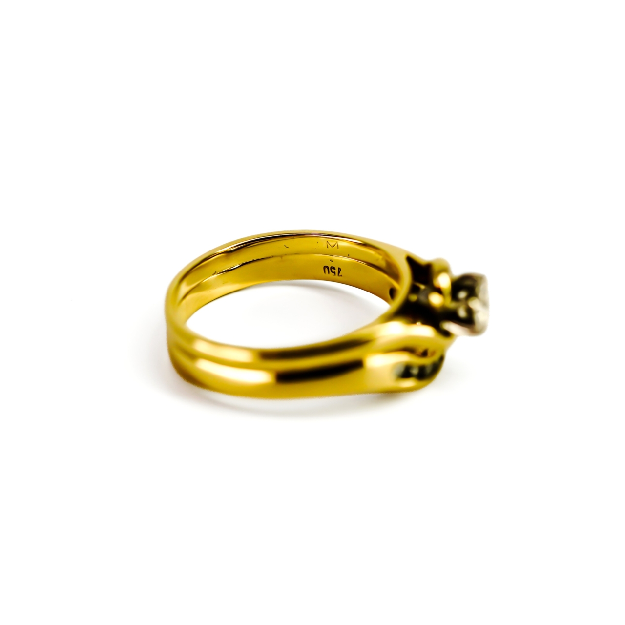 18ct Yellow Gold Diamond Two Ring Set Size P #71324 18ct Yellow Gold Diamond Two Ring Set Size P #71324 - Image 10