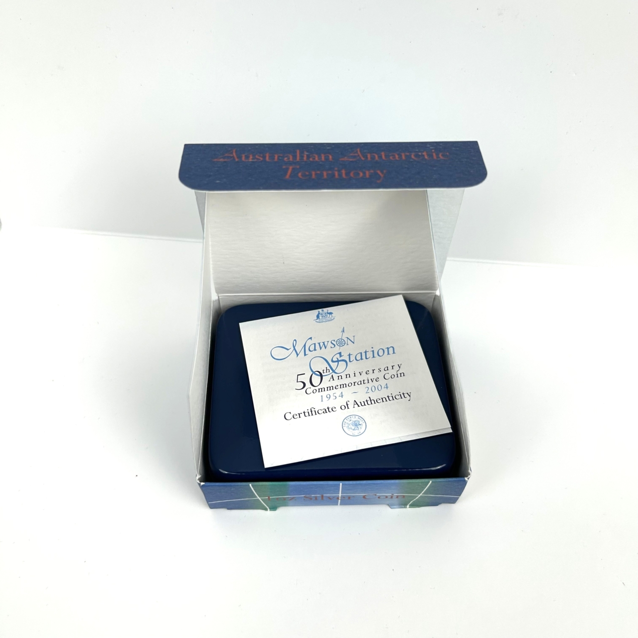 2004 Australian Antarctic Territory Mawson Station 50th Anniversary $1 Silver Proof Coin | The Perth Mint #71672 2004 Australian Antarctic Territory Mawson Station 50th Anniversary $1 Silver Proof Coin | The Perth Mint #71672 - Image 9