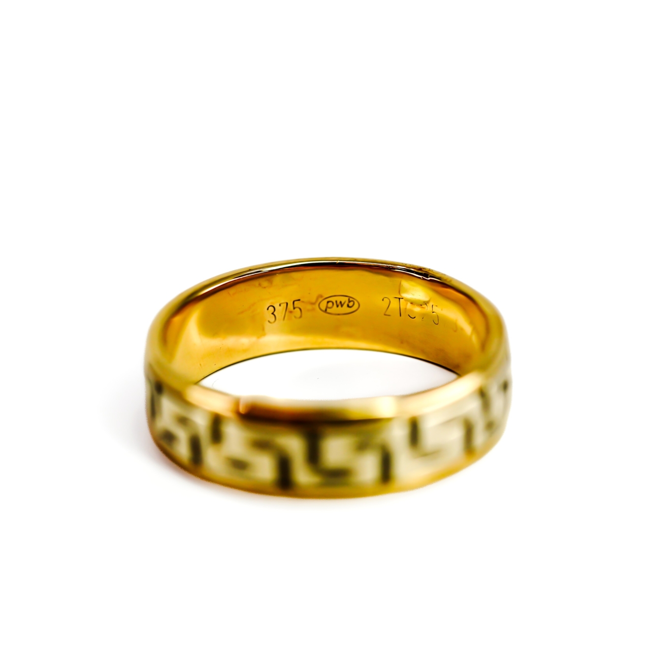 9ct Two-Tone Gold Greek Key / Meander Ring | 7.6g | Size X 1/2 #71253 9ct Two-Tone Gold Greek Key / Meander Ring | 7.6g | Size X 1/2 #71253 - Image 6