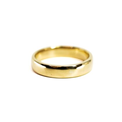 9ct Yellow Gold Band Ring | 5.2g | Size R | 5mm Wide #70673