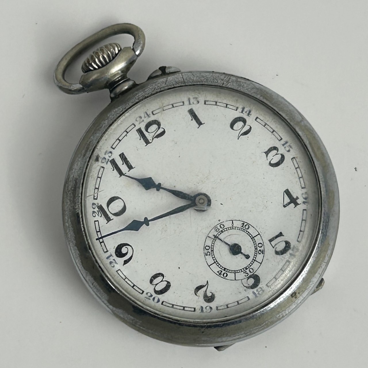 Antique Argentan Fob / Pocket Watch | 44mm | Not Working | Parts or Repair #71447-5 Antique Argentan Fob / Pocket Watch | 44mm | Not Working | Parts or Repair #71447-5