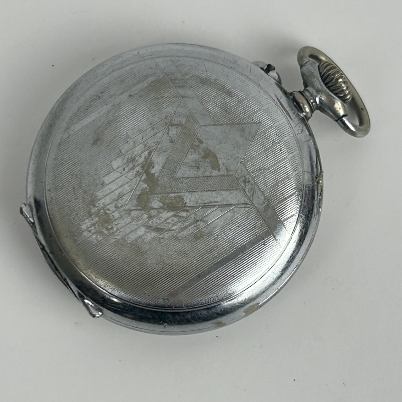 Antique Argentan Fob / Pocket Watch | 44mm | Not Working | Parts or Repair #71447-5 Antique Argentan Fob / Pocket Watch | 44mm | Not Working | Parts or Repair #71447-5 - Image 2