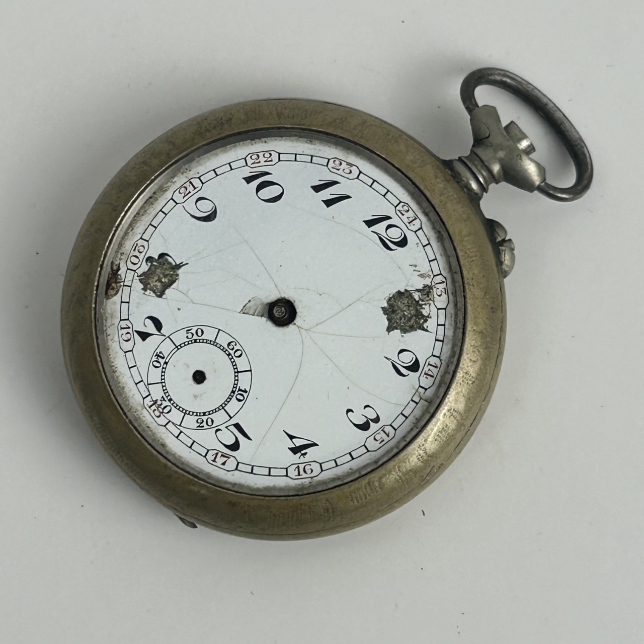 Antique Fob / Pocket Watch | 50mm | Not Working | Parts or Repair #71447-13 Antique Fob / Pocket Watch | 50mm | Not Working | Parts or Repair #71447-13