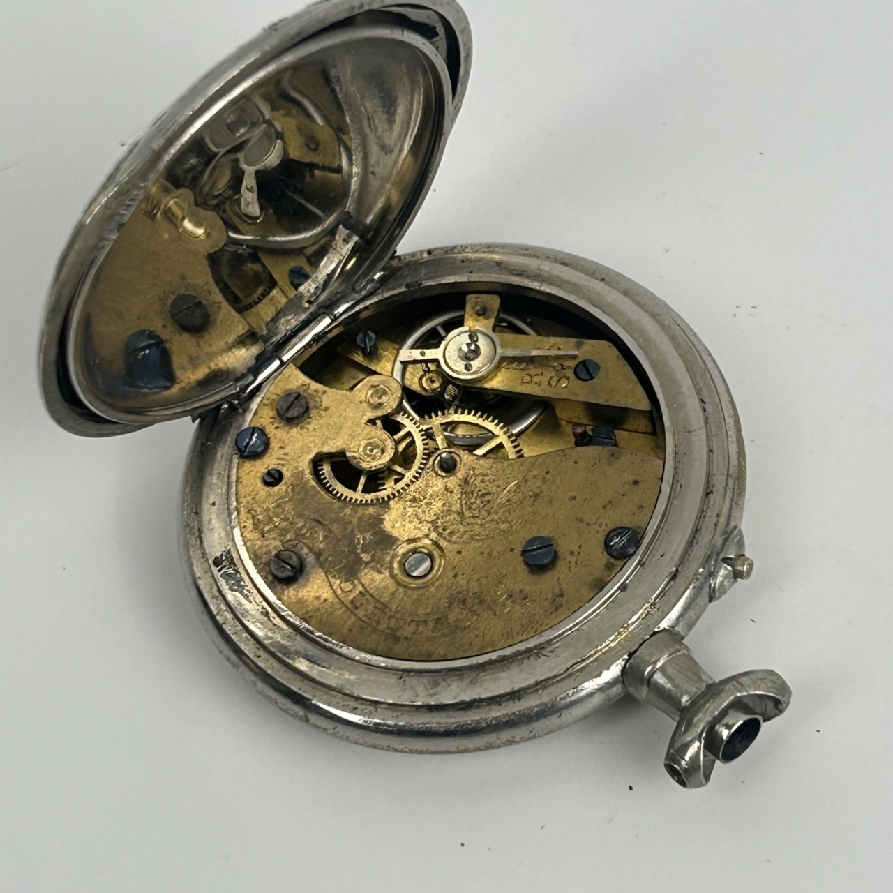 Antique L'Alouette Fob / Pocket Watch | 47mm | Not Working | Parts or Repair #71447-8 Antique L'Alouette Fob / Pocket Watch | 47mm | Not Working | Parts or Repair #71447-8 - Image 4