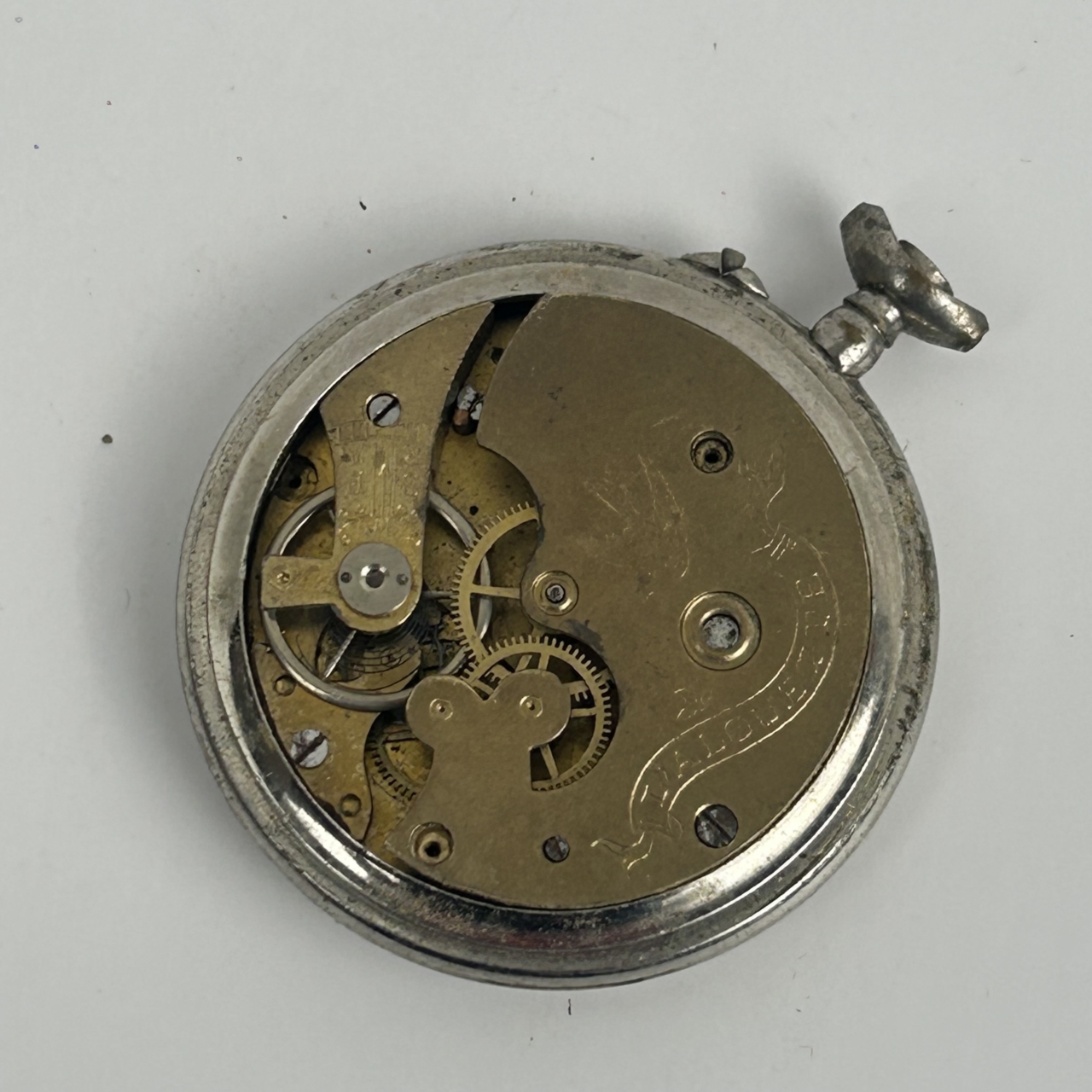 Antique L'Alouette Fob / Pocket Watch | 49mm | Incomplete | Parts or Repair #71447-15 Antique L'Alouette Fob / Pocket Watch | 49mm | Incomplete | Parts or Repair #71447-15 - Image 2