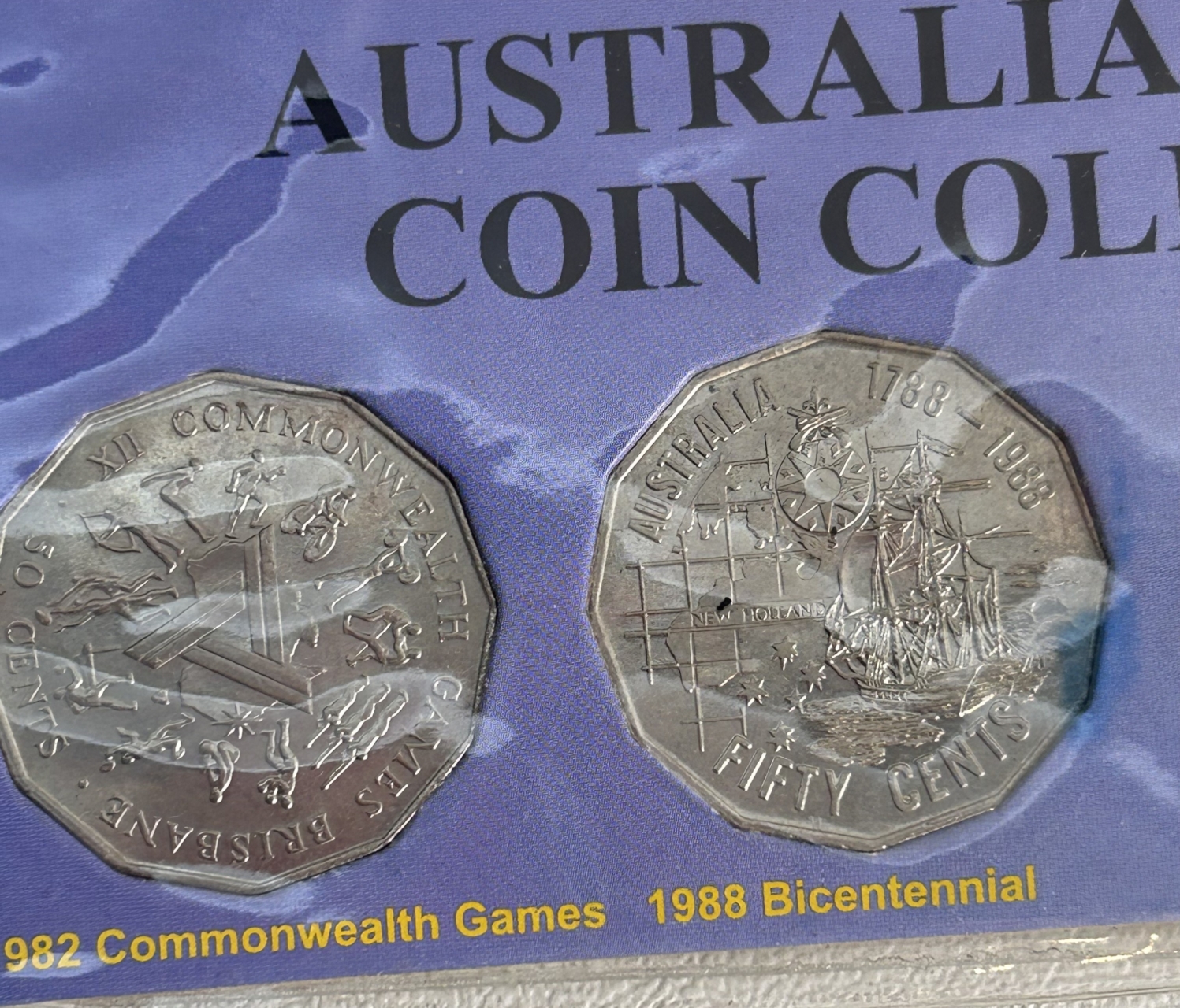 Australian 50 Cent Commemorative 16-Coin Collection 1966–2004 | 1966 Silver 50c | 2 Display Cards #71636-1 Australian 50 Cent Commemorative 16-Coin Collection 1966–2004 | 1966 Silver 50c | 2 Display Cards #71636-1 - Image 10
