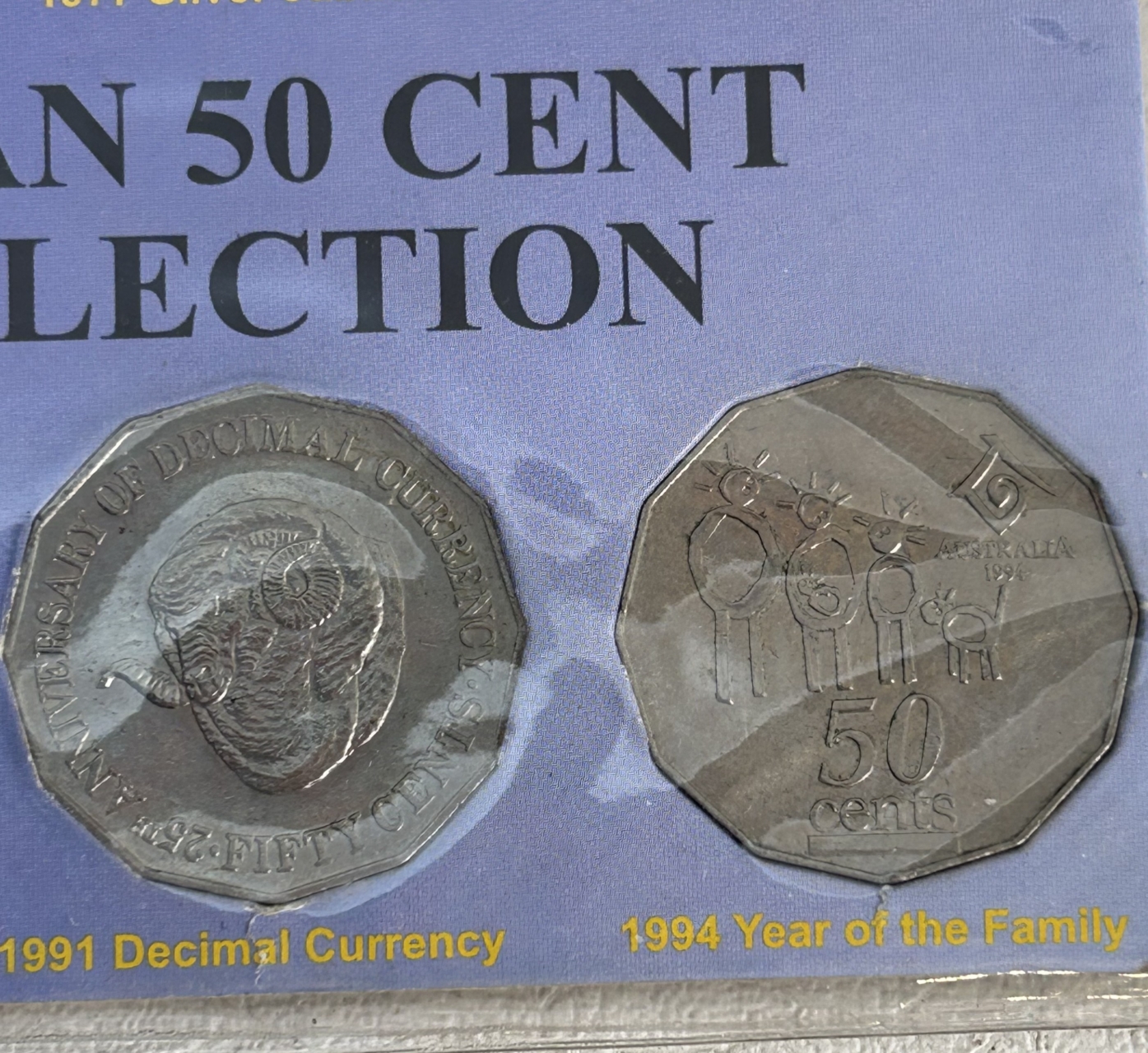 Australian 50 Cent Commemorative 16-Coin Collection 1966–2004 | 1966 Silver 50c | 2 Display Cards #71636-1 Australian 50 Cent Commemorative 16-Coin Collection 1966–2004 | 1966 Silver 50c | 2 Display Cards #71636-1 - Image 11