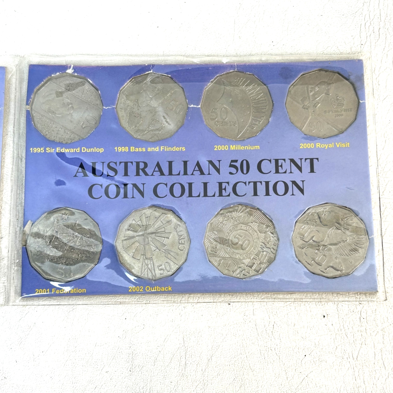Australian 50 Cent Commemorative 16-Coin Collection 1966–2004 | 1966 Silver 50c | 2 Display Cards #71636-1 Australian 50 Cent Commemorative 16-Coin Collection 1966–2004 | 1966 Silver 50c | 2 Display Cards #71636-1 - Image 3