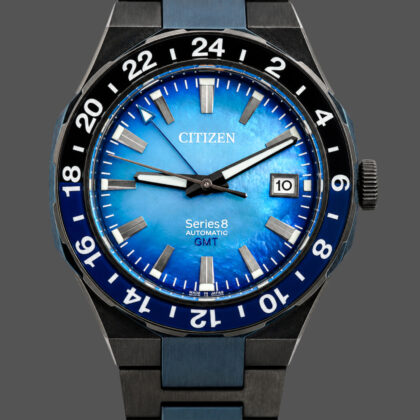 Monty's Citizen Series 8 GMT NB6036-52N Automatic Watch | Blue Mother of Pearl Dial | 41mm | Full Set #71658