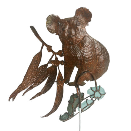 Monty's Nicole Jakins “Koala / Gum Leaves” 2018 | Animal Thoughts Mixed Media Sculpture | 22cm #71222-61